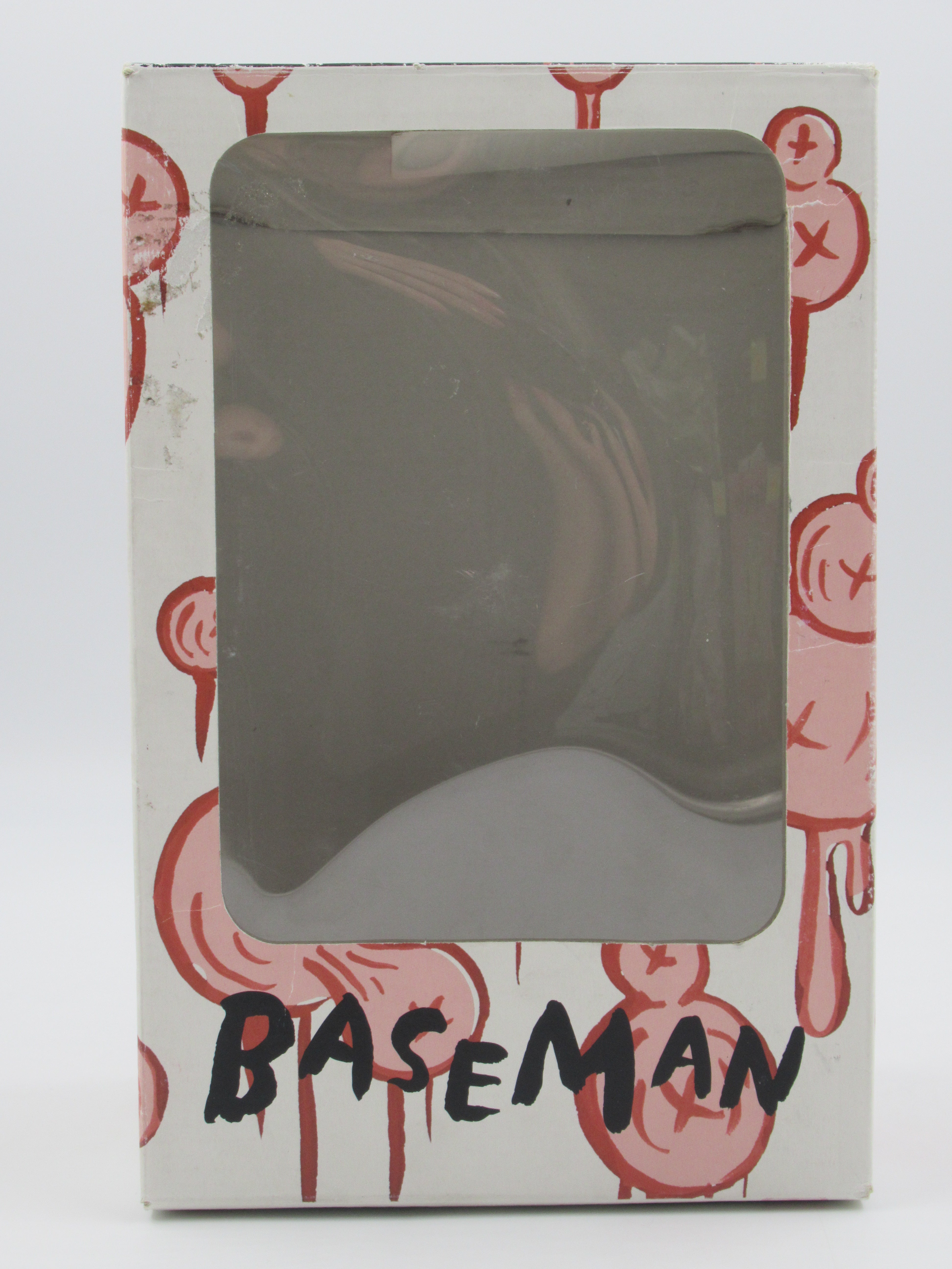 QEE COLLECTION Black OX-OP 8" Bear Vinyl Figure -  Gary Baseman x Toy2R (2005) Designer Art Toy